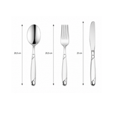 18-Delige Luxe Bestekset | RVS 18/0 | 6 Lepels, 6 Vorken & 6 Messen