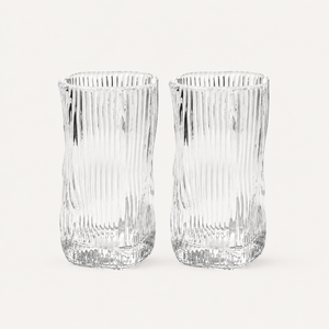 Diamond Clear Stripe Longdrinkglazen 280 ml | 6 stuks