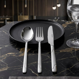 18-delige RVS Bestekset | 6 Lepels 6 Vorken | 6 Messen – Minimalistisch Design