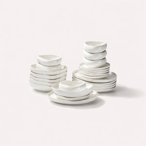 24-Delige Serviesset Wit | Porselein Servies 6 persoons