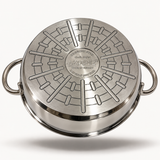 Akdeniz Elit Premium Braadpan | RVS 18/10 | Glazen Deksel