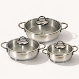 Akdeniz Elit Premium Braadpan | RVS 18/10 | Glazen Deksel