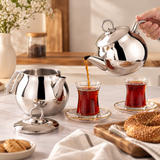 Hayat RVS Dubbele Theepotset | Chroom