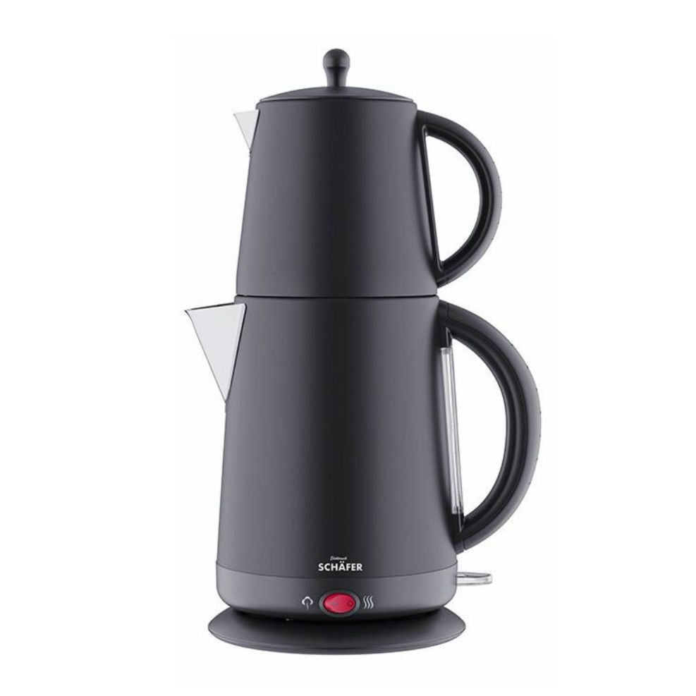 Schafer Elektrische Theemaker – Mat Zwart | 2-in-1