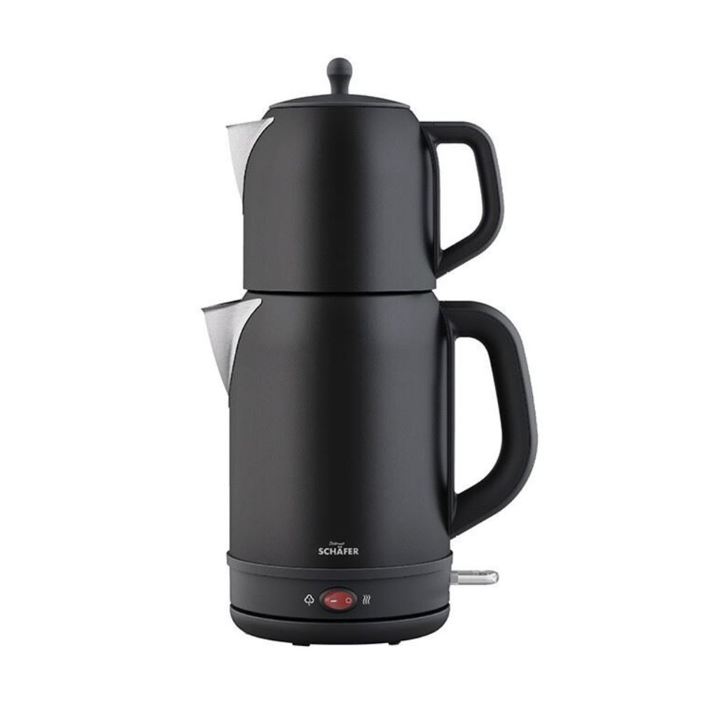 Schafer Elektrische Theemaker – Mat Zwart | 2-in-1