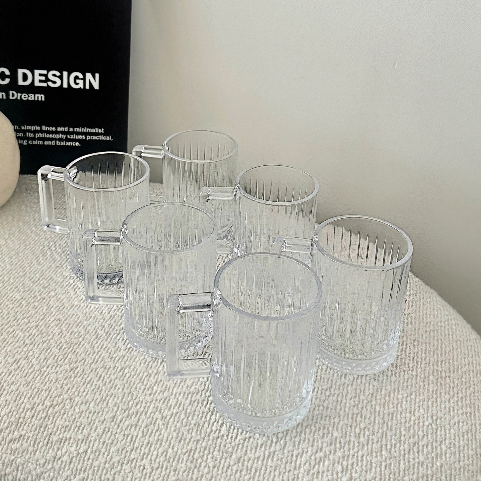 Diamond edge mok | 6 delig | 240 ml