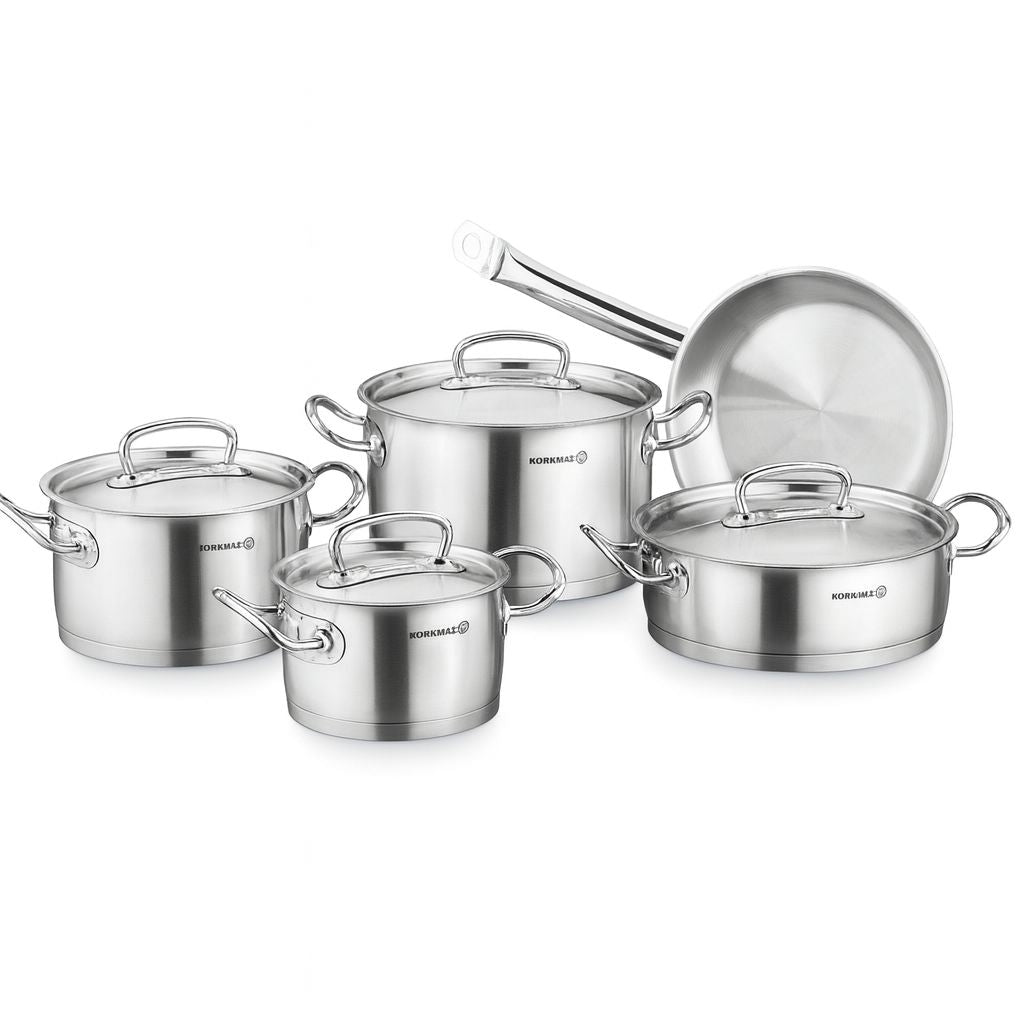 Korkmaz Proline Kookset – 9-delig RVS