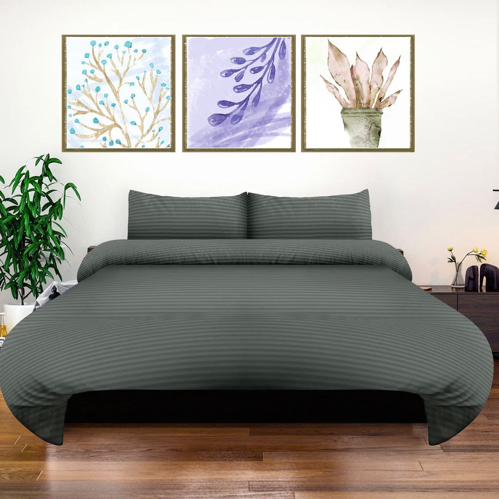 Donkergroene Luxe Beddengoedset | 4-delig