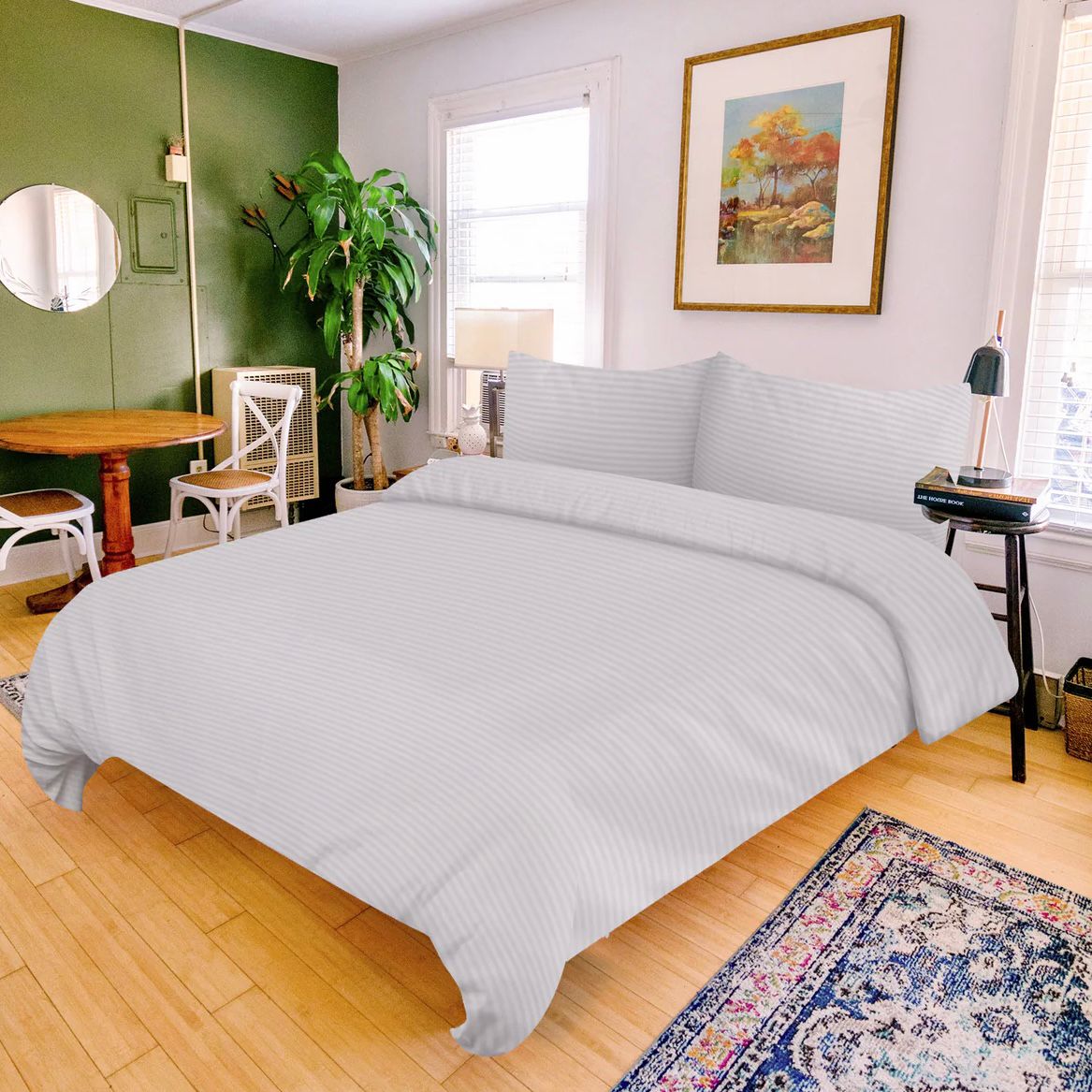 Lichtgrijze Luxe Beddengoedset | 4-delig