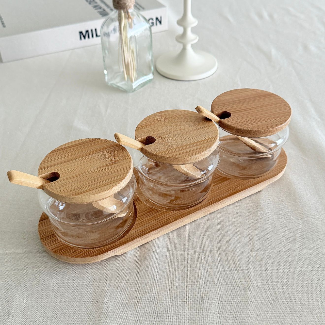 Bamboo spice Set | 3 stuks