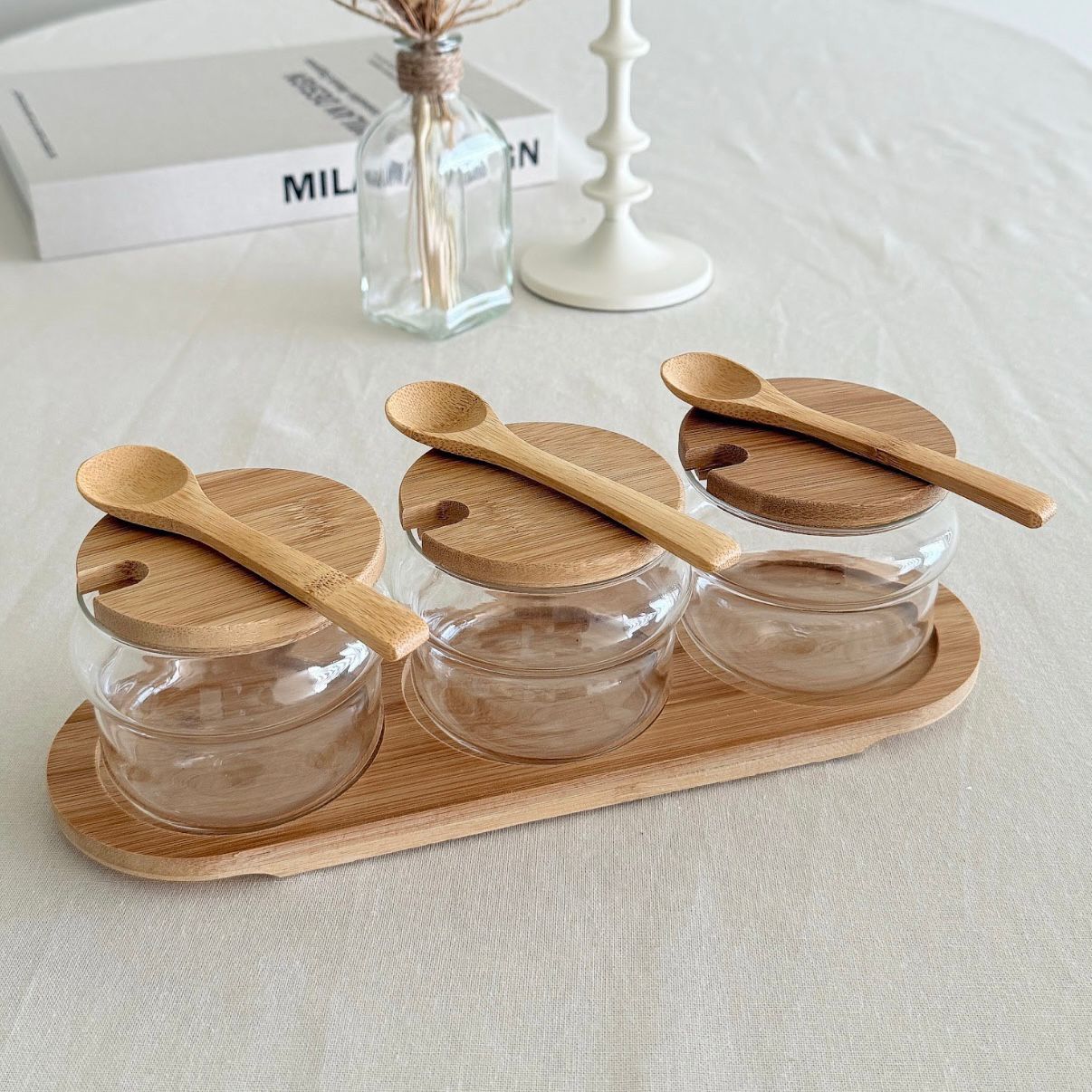 Bamboo spice Set | 3 stuks
