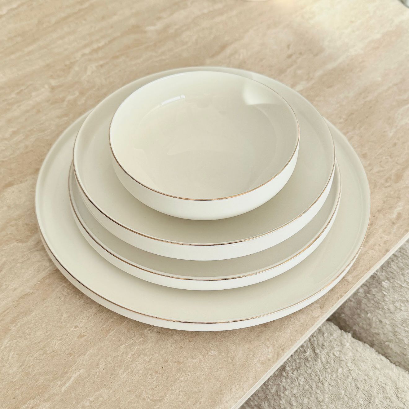 Golden Rim Porselein Serviesset | 27 - delig