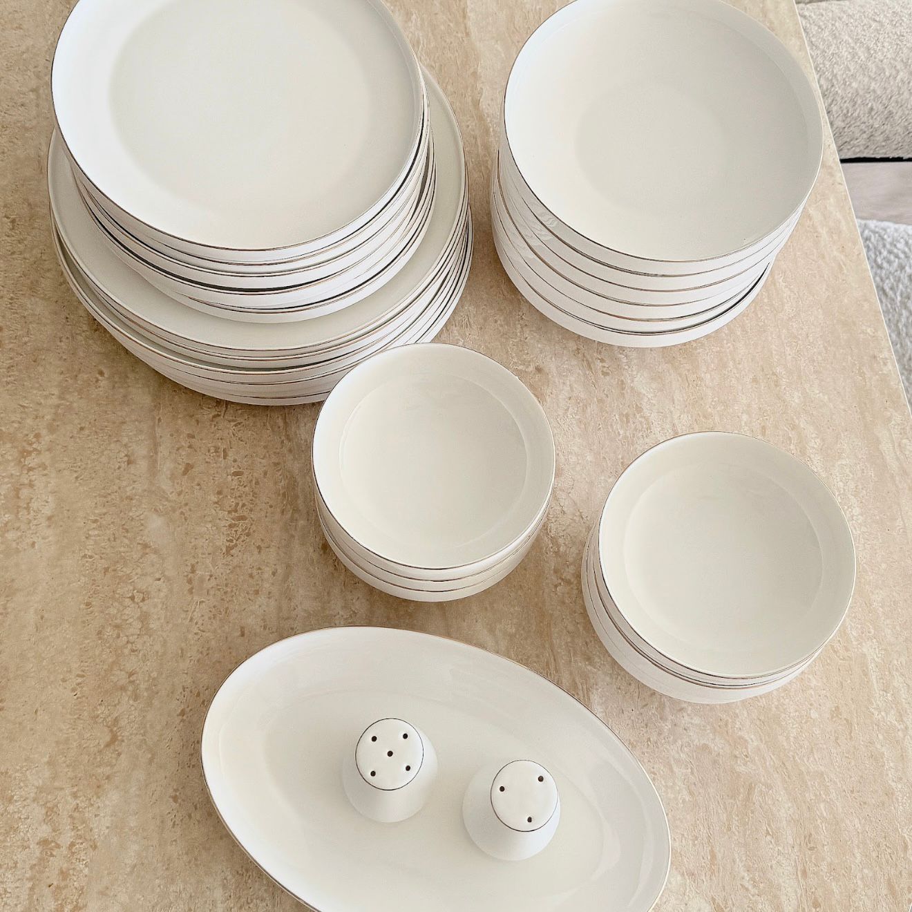 Golden Rim Porselein Serviesset | 27 - delig