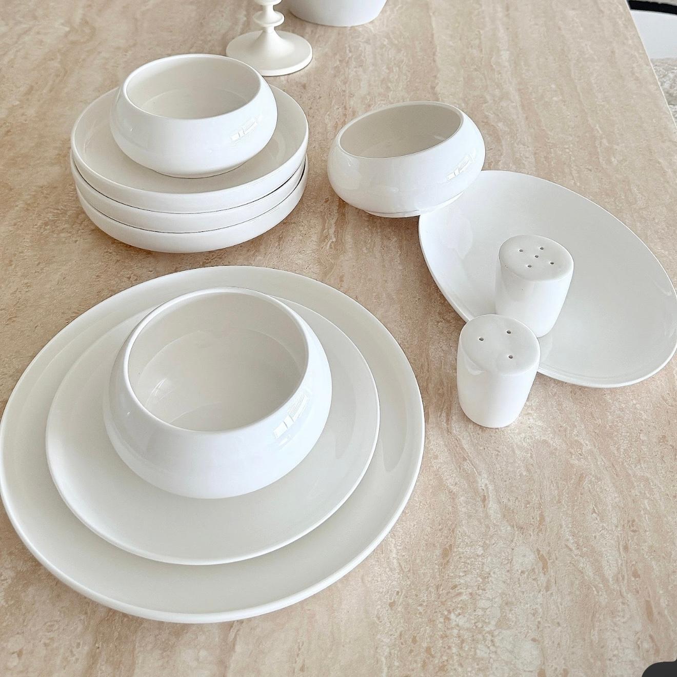 Modern Chubby Porselein Serviesset | 27-delig