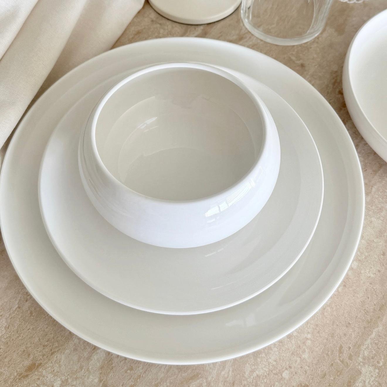 Modern Chubby Porselein Serviesset | 27-delig