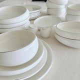 Silver Rim Porselein Serviesset | 27-delig