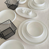 Silver Rim Porselein Serviesset | 27-delig