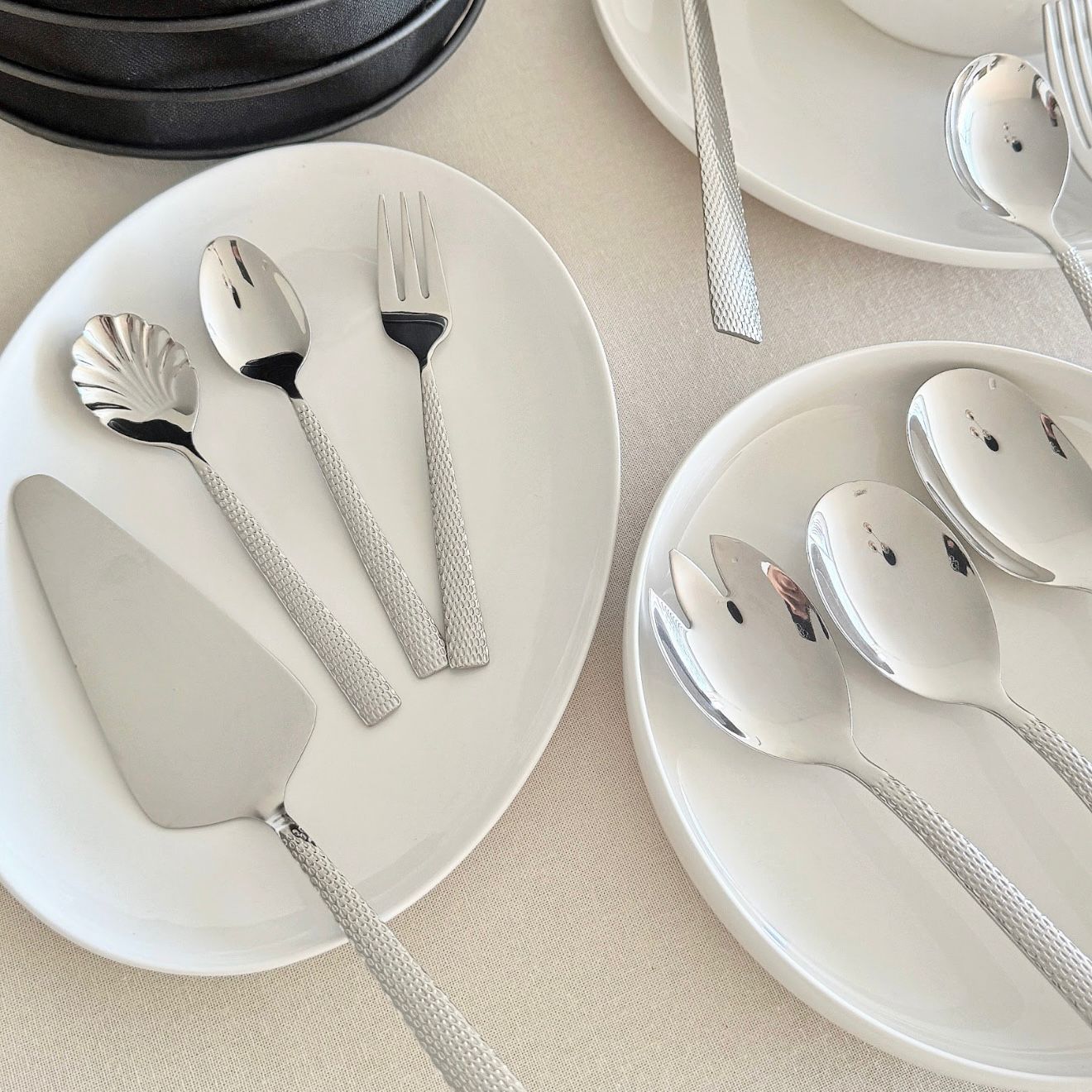 Monaco Textured Bestekset | 72-delig