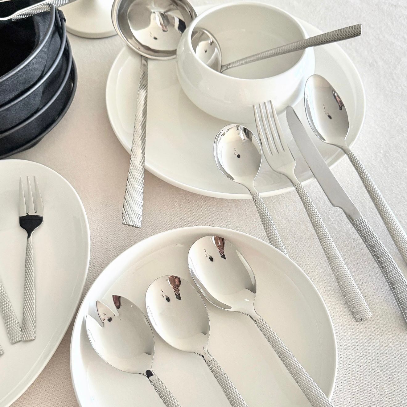 Monaco Textured Bestekset | 72-delig