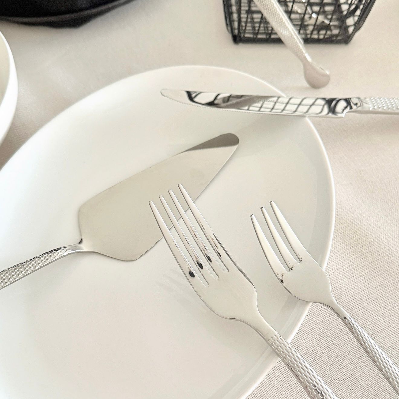 Monaco Textured Bestekset | 72-delig