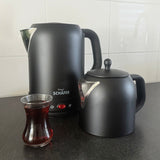 Schafer Elektrische Theemaker – Mat Zwart | 2-in-1