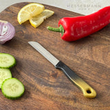 Solingen schilmes met kartel | rvs | zwart-goud | 6 delig