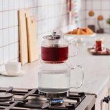 Schafer XL glazen theepot (2,0L+1,0L)