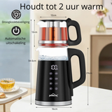 Homelux Digitale Glazen Waterkoker & Theemaker 1,7L