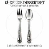 Kochmann Royal Classic 12-delige Dessertset | 6 Persoons