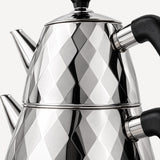Vicalina Diamond 2-in-1 RVS Theepotset | Zilver