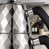 Vicalina Diamond 2-in-1 RVS Theepotset | Zilver