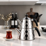 Vicalina Diamond 2-in-1 RVS Theepotset | Zilver