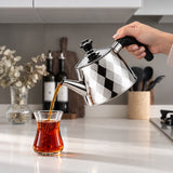 Vicalina Diamond 2-in-1 RVS Theepotset | Zilver