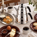 Vicalina Diamond 2-in-1 RVS Theepotset | Zilver