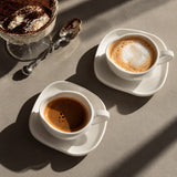 Homelux koffiekopjes set wit | 12-delige set | 120 ml