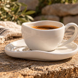 Homelux koffiekopjes set wit | 12-delige set | 120 ml