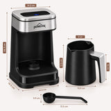 Turkse Elektrische Koffiemachine | Zwart | Chroom