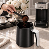 Turkse Elektrische Koffiemachine | Zwart | Chroom