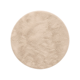 Rond Hoogpolig Vloerkleed Beige| Ultra Zacht Shaggy Tapijt Fluffy