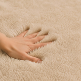 Rond Hoogpolig Vloerkleed Beige| Ultra Zacht Shaggy Tapijt Fluffy