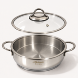 Akdeniz Elit Premium Braadpan | RVS 18/10 | Glazen Deksel