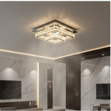 Aurora Kristalplafondlamp | Luxe Vierkante LED Plafondlamp | 40 cm