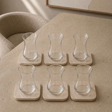 Pasabahce Ince Belli Theeglazen 125 ml | Set van 6