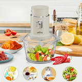 Homelux 4 in 1 Keukenmachine Hakmolen Blender 2L Glas 600ml