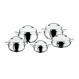 O.M.S Luxe Pannenset 10-delig – 18/10 RVS Inductie Geschikt
