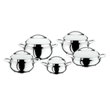 O.M.S Luxe Pannenset 10-delig – 18/10 RVS Inductie Geschikt
