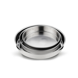 RVS Ovenschalen Set | 3-delig | Ø 26 32 36 cm | Inox Stainless Steel