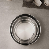 RVS Ovenschalen Set | 3-delig | Ø 26 32 36 cm | Inox Stainless Steel