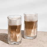 Diamond Stripe Longdrinkglazen 280 ml | Set van 6