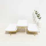 Vierkante Serveerschaaltjes – 3 Delig